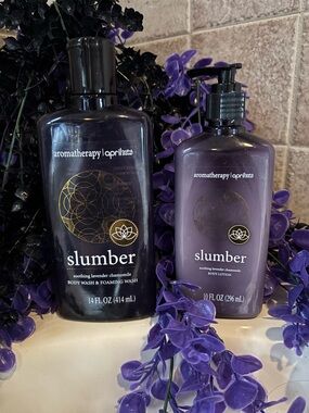 Aromatherapy Slumber Soothing Lavender Chamomile Body Wash & Lotion - Purple